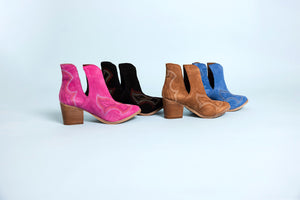 Southwest Ankle Boots in Blue