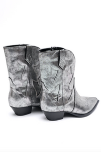 Jersey Boot in Silver