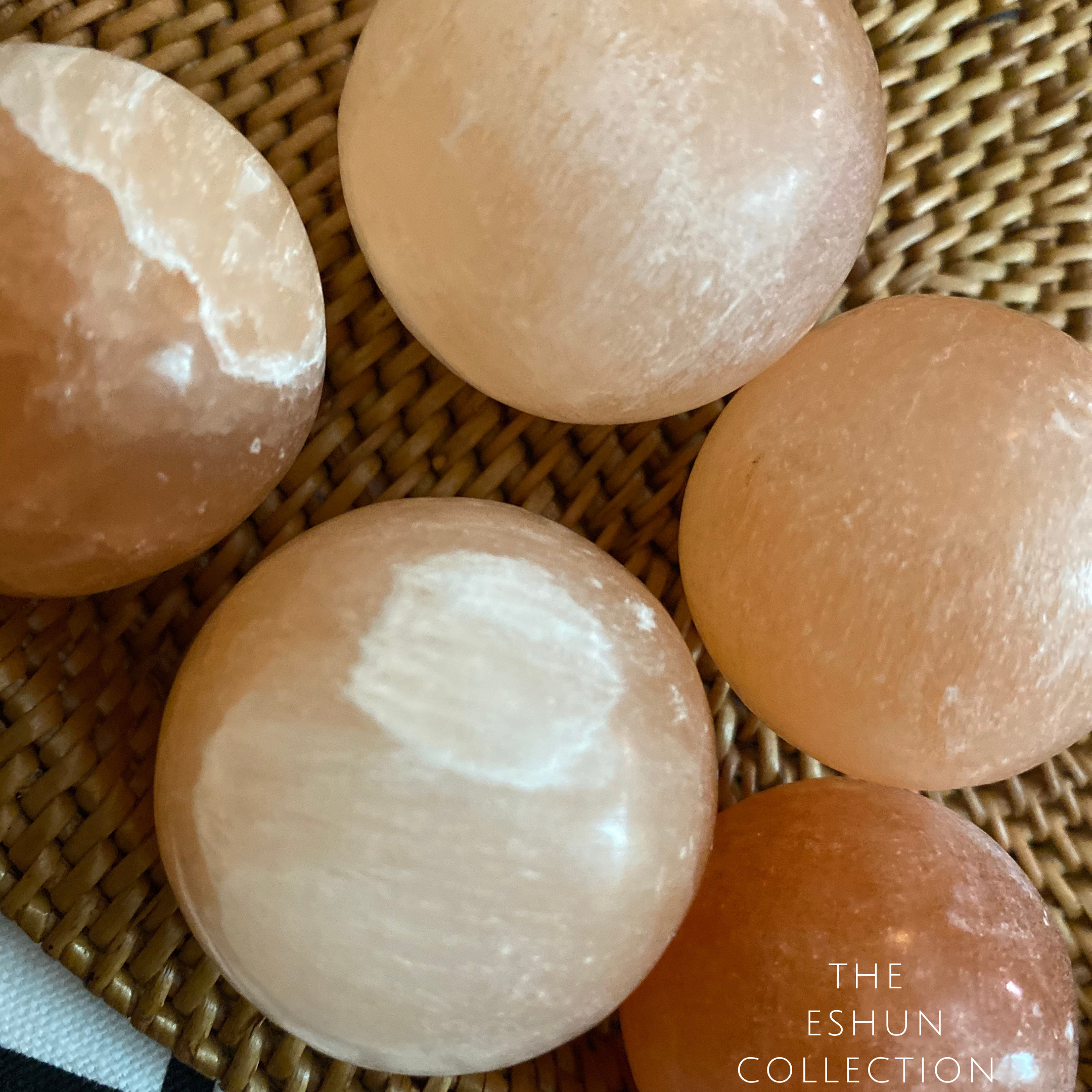 Peach Selenite Sphere