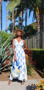 Azul Vintage Print Dress