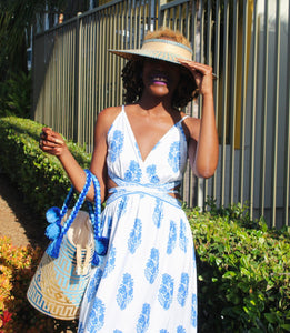 Azul Vintage Print Dress