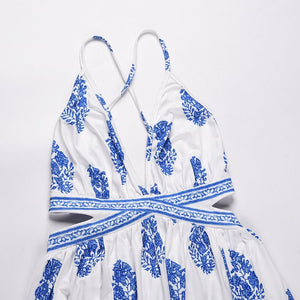 Azul Vintage Print Dress